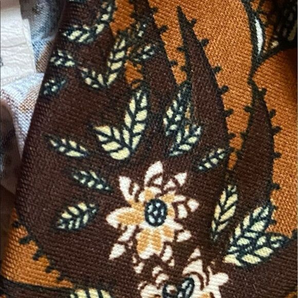 Love Me Kiss Me - floral boho bohemian A-line skirt - fall brown - medium m - Picture 3 of 4